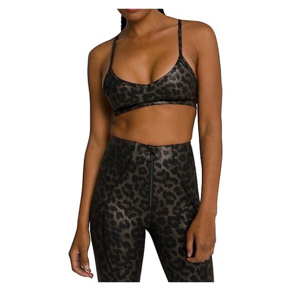 Good American The Barely There Leopard Print Bralette Sz.2(M) - Picture 1 of 11